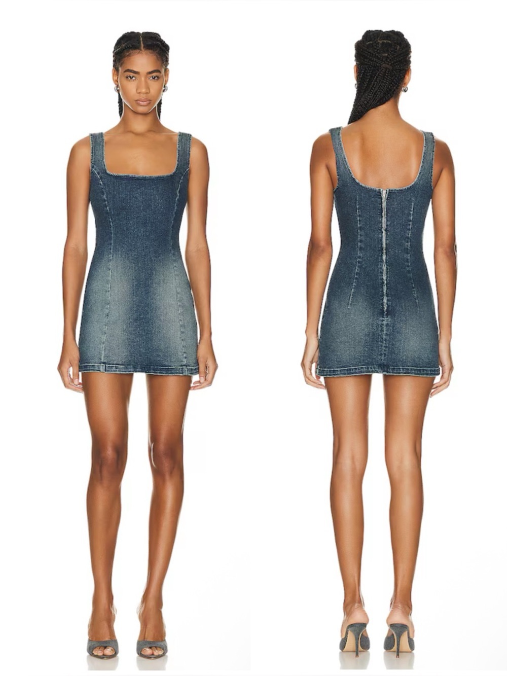 Flaw EB DENIM Devan Denim Mini Dress Size XS